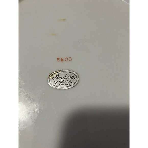 Vintage Andrea By Sade Chinoiserie Tray Oriental Floral Dish k Japan 8726 - Picture 9 of 12